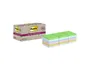 Post-it Bloc de Notas Adhesivas Super Sticky 76x76 mm, 70 Hojas Recicladas, Paquete de 14 Unidades, Colores Surtidos