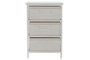 DKD Home Decor Cajonera Basicos Blanco 3 Cajones 42 x 63 x 32 cm Bambu y Paulownia