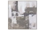 DKD Home Decor Cuadro Lienzo Abstracto Verde y Blanco 120x120x5,2 cm