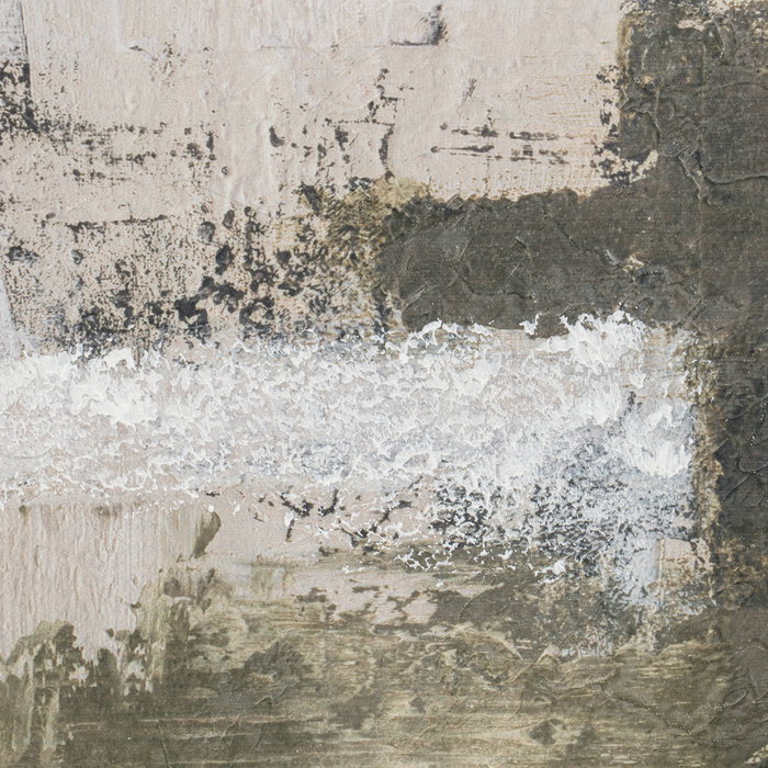 DKD Home Decor Cuadro Lienzo Abstracto Verde y Blanco 120x120x5,2 cm