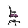 PIQUERAS Y CRESPO Silla de oficina Haches Morada con Mecanismo Sincro/Traslack