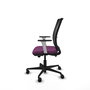 PIQUERAS Y CRESPO Silla de oficina Haches Morada con Mecanismo Sincro/Traslack