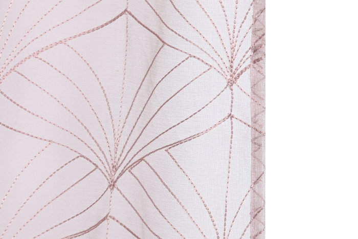 Cortina Rosa Palo DKD Home Decor 260 x 140 cm (2 Unidades) Poliester