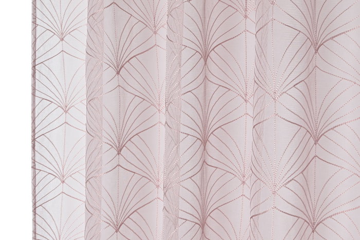 Cortina Rosa Palo DKD Home Decor 260 x 140 cm (2 Unidades) Poliester