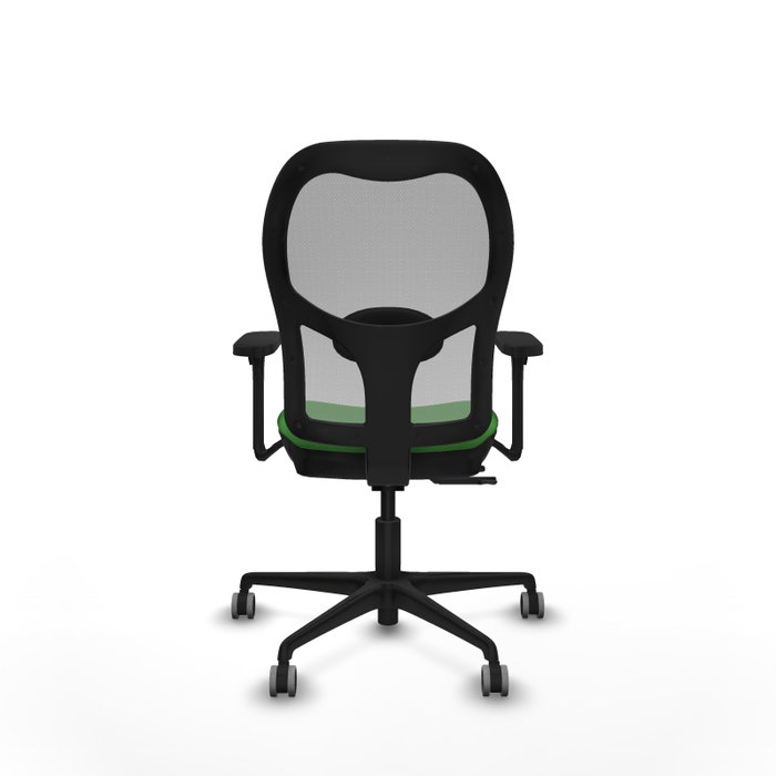 PIQUERAS Y CRESPO Silla de oficina Jorquera con mecanismo Sincro/Traslack, Verde y Gris