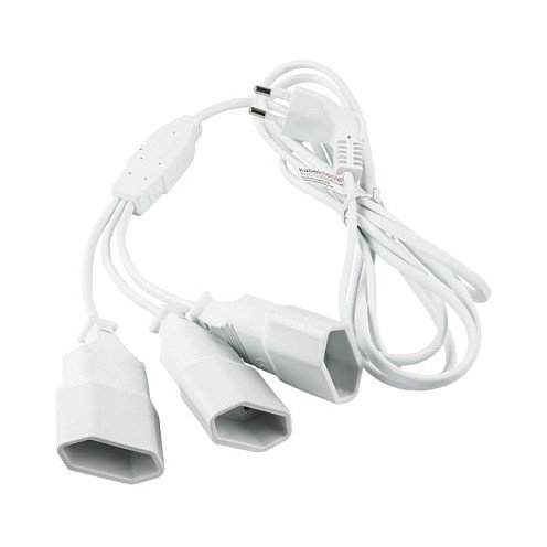 Kabelmeister Cable de extensión Euro con 3 tomas, 0,25 m