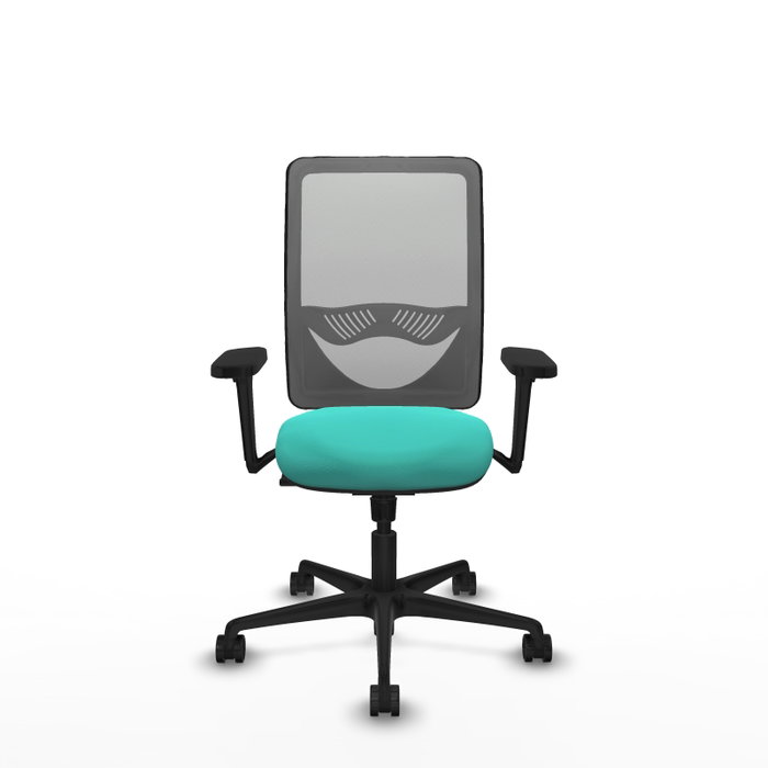 PIQUERAS Y CRESPO Silla de oficina Zulema con mecanismo Sincro, Turquesa y Gris PIQUERAS Y CRESPO Silla de oficina Zulema con mecanismo Sincro, Turquesa y Gris