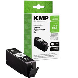 KMP Cartucho de tinta negra para Canon PGI-550PGBK 6431B001