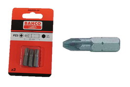 BAHCO Punta Pozidriv 1/4=59 S/PZ-3-3P Blíster de 3 unidades