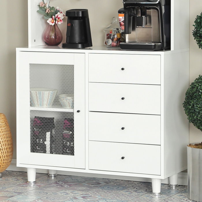 Hanah Home Grano 96 Armario Multiusos Blanco 96x187x40 cm