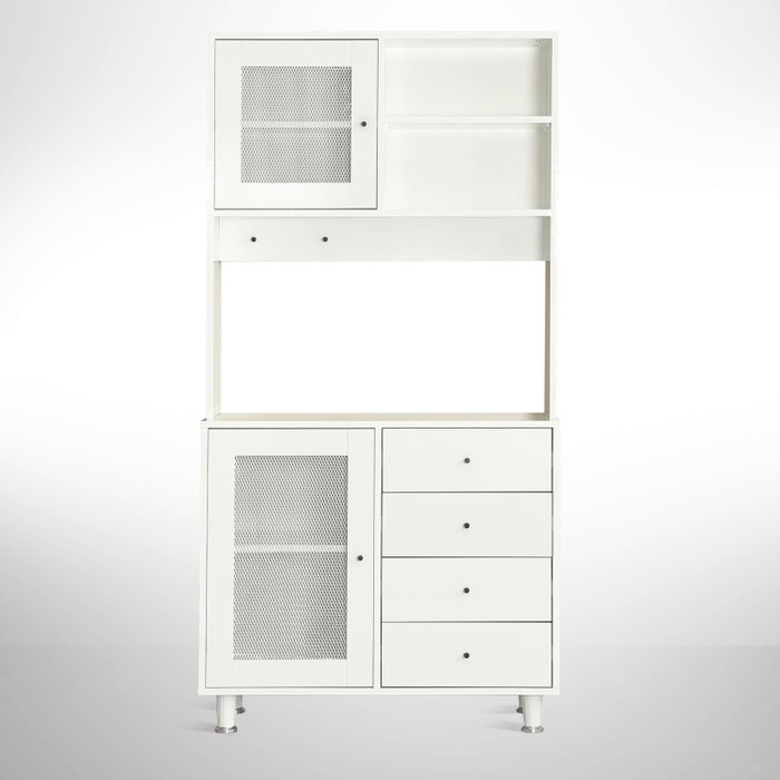 Hanah Home Grano 96 Armario Multiusos Blanco 96x187x40 cm