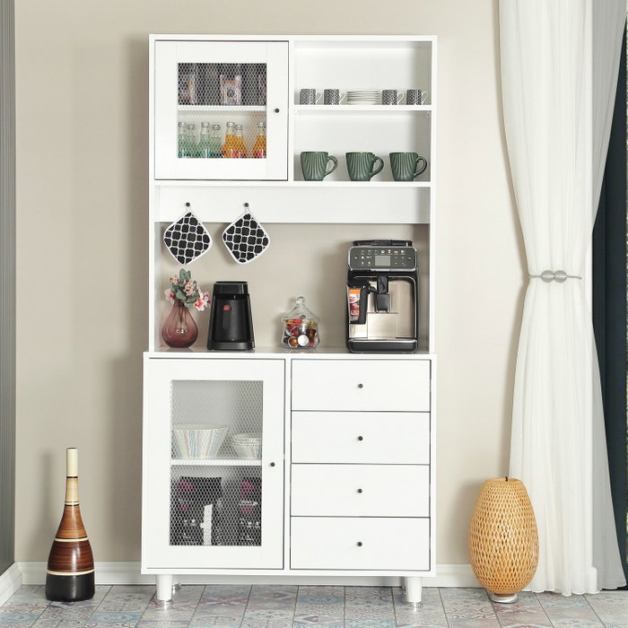 Hanah Home Grano 96 Armario Multiusos Blanco 96x187x40 cm