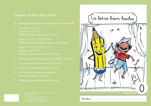 Cuaderno Rebost (Cas.) La Letra Bien Hecha Minusculas Nº 0 (Set de 5) Cuaderno Rebost (Cas.) La Letra Bien Hecha Minusculas Nº 0 (Set de 5)