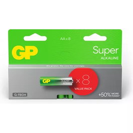GP Pilas Alcalinas AA 1,5V (Pack de 8)