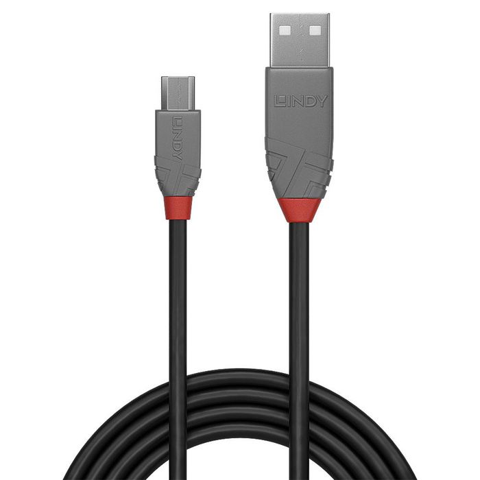 Lindy Cable USB 2.0 Tipo A a Micro-B Anthra Line 1m USB 2.0 hasta 480Mbps Lindy Cable USB 2.0 Tipo A a Micro-B Anthra Line 1m USB 2.0 hasta 480Mbps