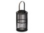 Giftdecor Farol Bambú Negro Vela Grande 20.5 x 52 x 20.5 cm (Set de 4)