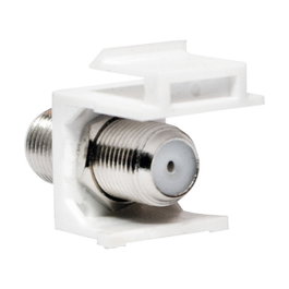 LogiLink Keystone Verbinder F-Type 75 Ohm F/F Blanco