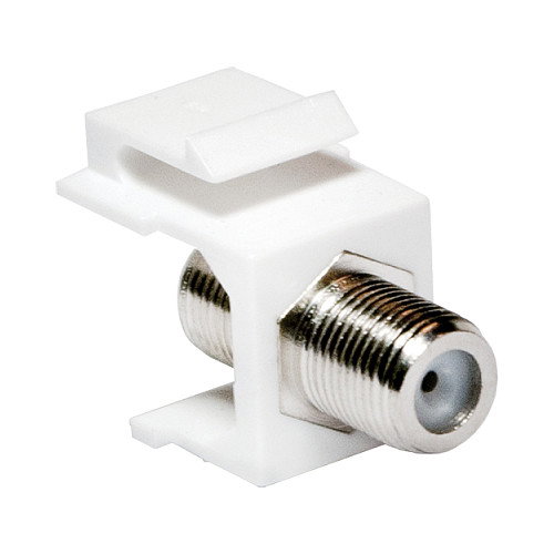 LogiLink Keystone Verbinder F-Type 75 Ohm F/F Blanco
