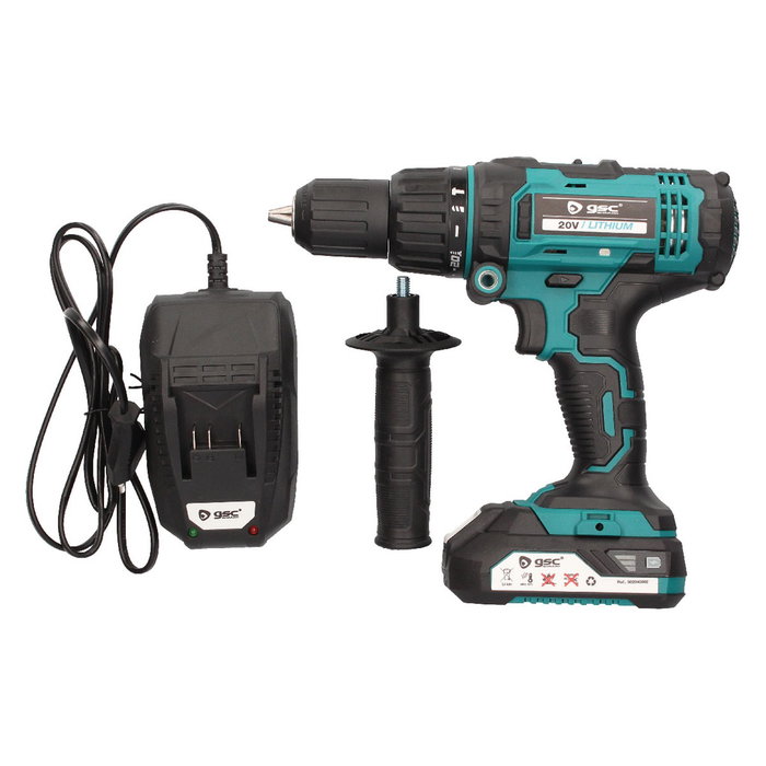 Hantums Taladro Destornillador Percutor Inalámbrico 20V Hantums Taladro Destornillador Percutor Inalámbrico 20V