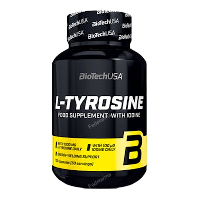 BIOTECHUSA L-Tirosina 500 mg - 100 Cápsulas BIOTECHUSA L-Tirosina 500 mg - 100 Cápsulas