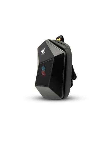 Woxter AC26-009 Mochila LED Loy-Evil Eye 6L Negro con Pantalla LED Personalizable 48x48, Bluetooth, Resistente al Agua