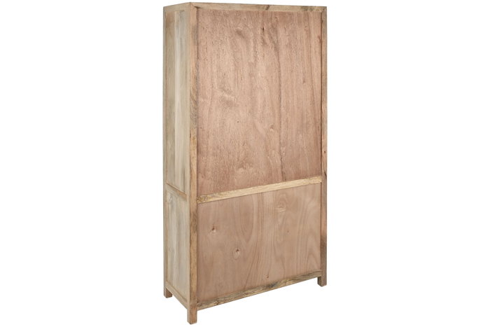 DKD Home Decor Vitrina de Mango y Cristal 90x40x180