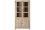DKD Home Decor Vitrina de Mango y Cristal 90x40x180