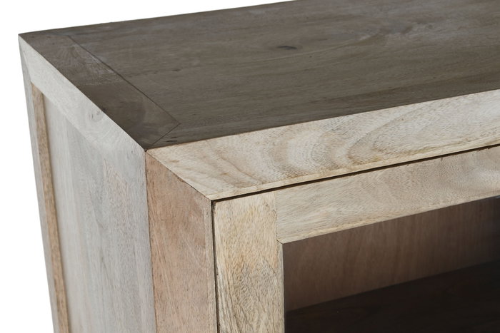 DKD Home Decor Vitrina de Mango y Cristal 90x40x180