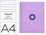 Antartik Cuaderno Espiral Micro A4 Forrada 120 Hojas 90gr Horizontal 5 Bandas Lavanda