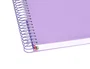 Antartik Cuaderno Espiral Micro A4 Forrada 120 Hojas 90gr Horizontal 5 Bandas Lavanda