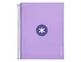 Antartik Cuaderno Espiral Micro A4 Forrada 120 Hojas 90gr Horizontal 5 Bandas Lavanda