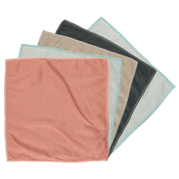 Je Cherche Une Idée Juego de 5 Gamuzas de Microfibra 30x30 cm Paños de Limpieza Multiusos Je Cherche Une Idée Juego de 5 Gamuzas de Microfibra 30x30 cm Paños de Limpieza Multiusos