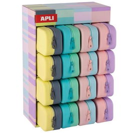 Apli Estuche Silicona Bicolor Nordik Pastel 185x55x75 mm 16 Unidades