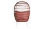 DKD Home Decor Sillón de Terraza y Jardín Terracota Blanco Ratán Sintético 71 x 147 x 99 cm