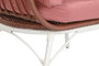 DKD Home Decor Sillón de Terraza y Jardín Terracota Blanco Ratán Sintético 71 x 147 x 99 cm