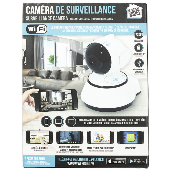 Je cherche une Idee Cámara de Vigilancia WiFi 720p