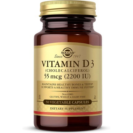 Solgar Vitamina D3 2200 UI (55 mcg) 50 cápsulas vegetales Solgar Vitamina D3 2200 UI (55 mcg) 50 cápsulas vegetales