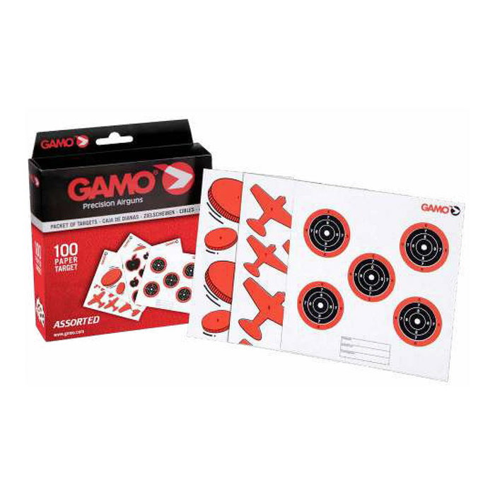 Gamo Diana de Tiro Variada 14x14 cm para Carabina o Pistola - Caja de 100 Unidades Gamo Diana de Tiro Variada 14x14 cm para Carabina o Pistola - Caja de 100 Unidades