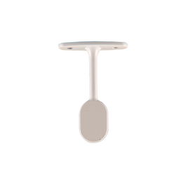 Cintacor Soporte Armario Terminal Ovalado Blanco 2 Unidades para Barra 15x25mm