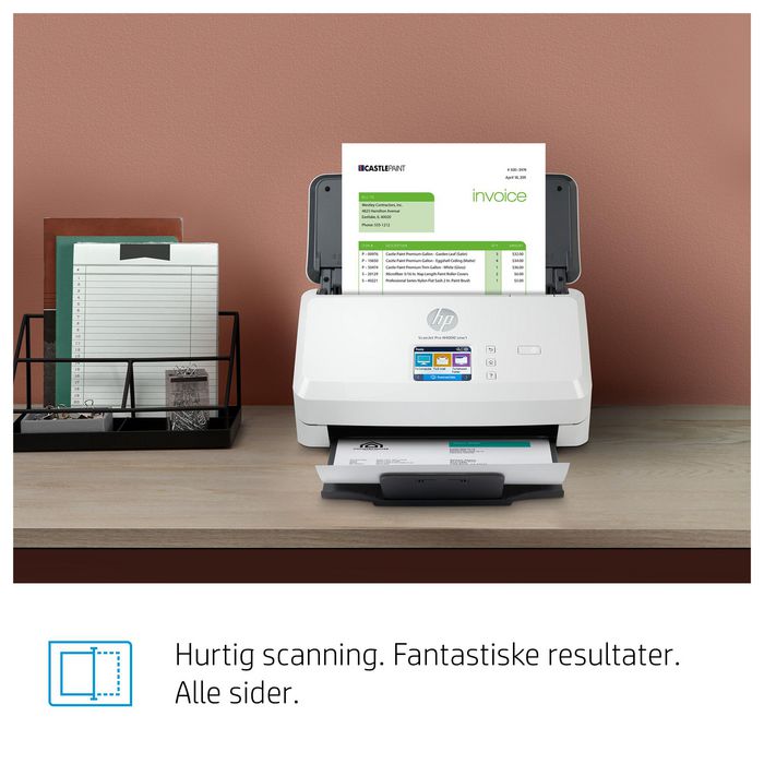 HP ScanJet Pro N4000 snw1 Escáner Alimentación de Hojas, Velocidad de 40 ppm/80 ipm, ADF de 50 páginas