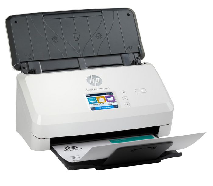 HP ScanJet Pro N4000 snw1 Escáner Alimentación de Hojas, Velocidad de 40 ppm/80 ipm, ADF de 50 páginas