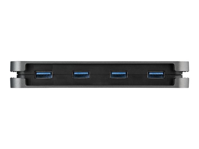Startech.com Hub USB 3.0 de 4 Puertos USB-A, USB 3.1 Gen 1 SuperSpeed 5 Gbps, Alimentado por Bus, Portátil