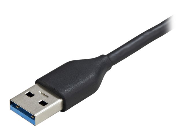 Startech.com Hub USB 3.0 de 4 Puertos USB-A, USB 3.1 Gen 1 SuperSpeed 5 Gbps, Alimentado por Bus, Portátil