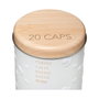 5Five Caja metálica Scandi nature para cápsulas de café, Blanco / beige