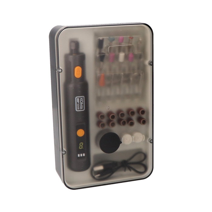 Koma Tools Kit multiherramienta rotativa 3,7 V con 51 accesorios Koma Tools Kit multiherramienta rotativa 3,7 V con 51 accesorios