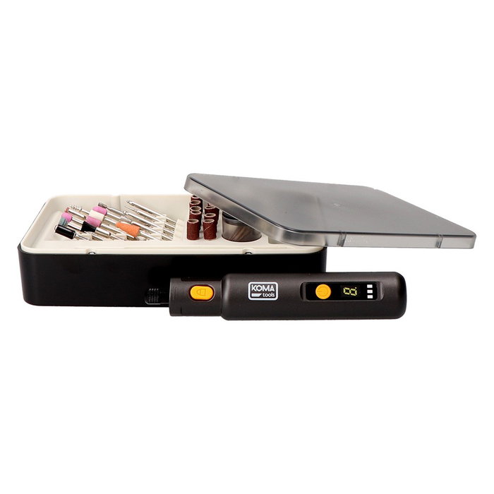 Koma Tools Kit multiherramienta rotativa 3,7 V con 51 accesorios Koma Tools Kit multiherramienta rotativa 3,7 V con 51 accesorios
