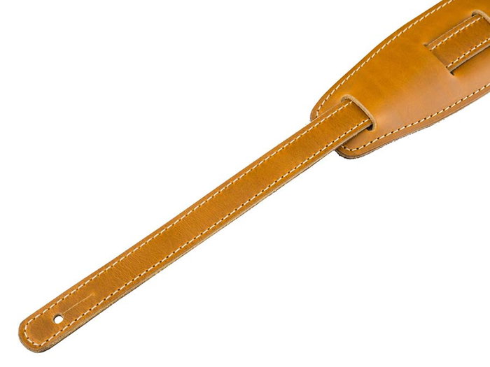Fender Correa Mustang saddle de cuero premium larga caramelo