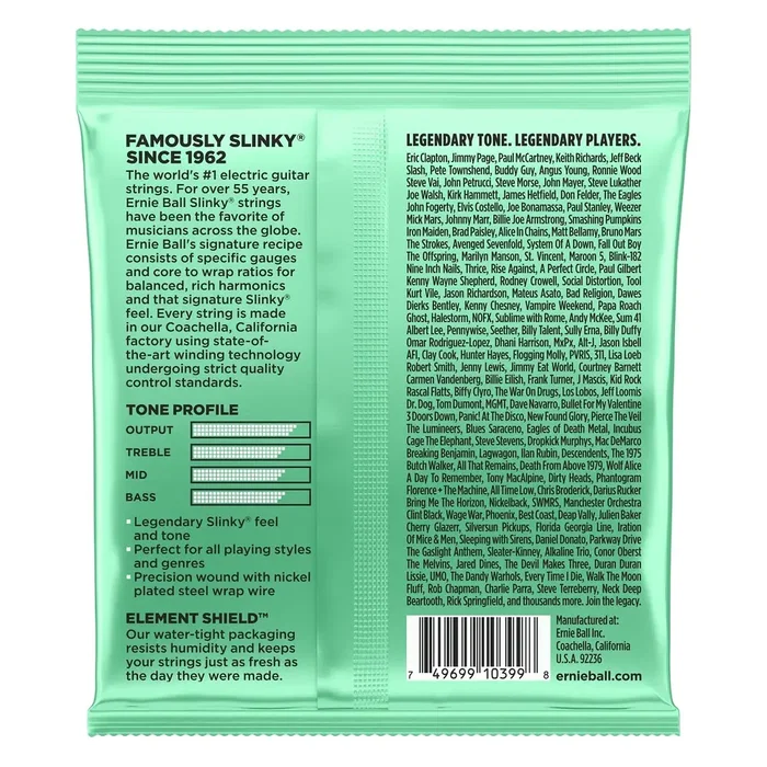 ERNIEBALL 8 Juego Cuerdas Eléctrica Slinky Hyper 8 Ernieball