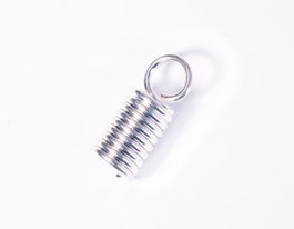 Innspiro Terminal metálico de enganche plateado 12x4mm, 100 unidades