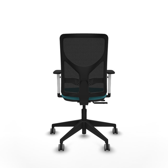 PIQUERAS Y CRESPO Silla de oficina Motilla Turquesa con mecanismo Sincro/Traslack